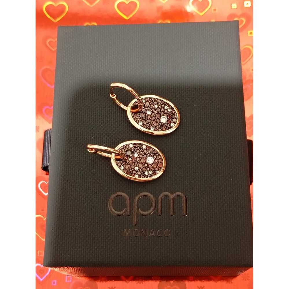 APM Monaco Pink gold earrings - image 6