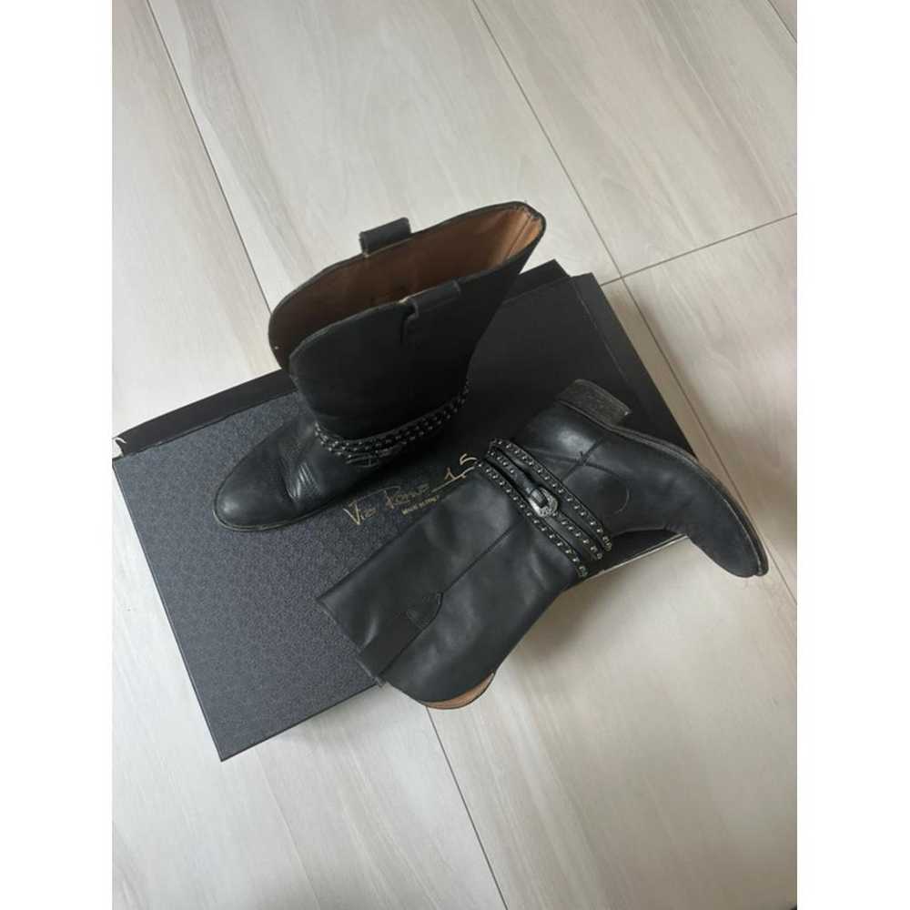 Via Roma xv Leather cowboy boots - image 7