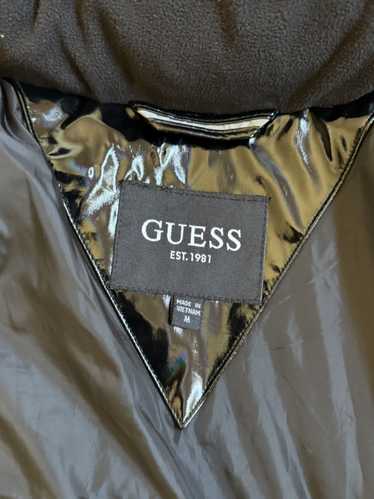 Guess Men Guess Holographic Hooded Puffer Jacket