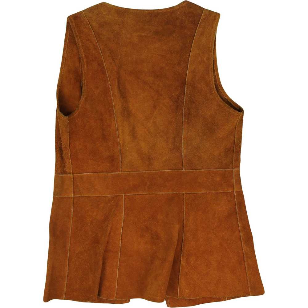 Vintage Vintage 70s Boho Mod Hippie Leather Dress… - image 7