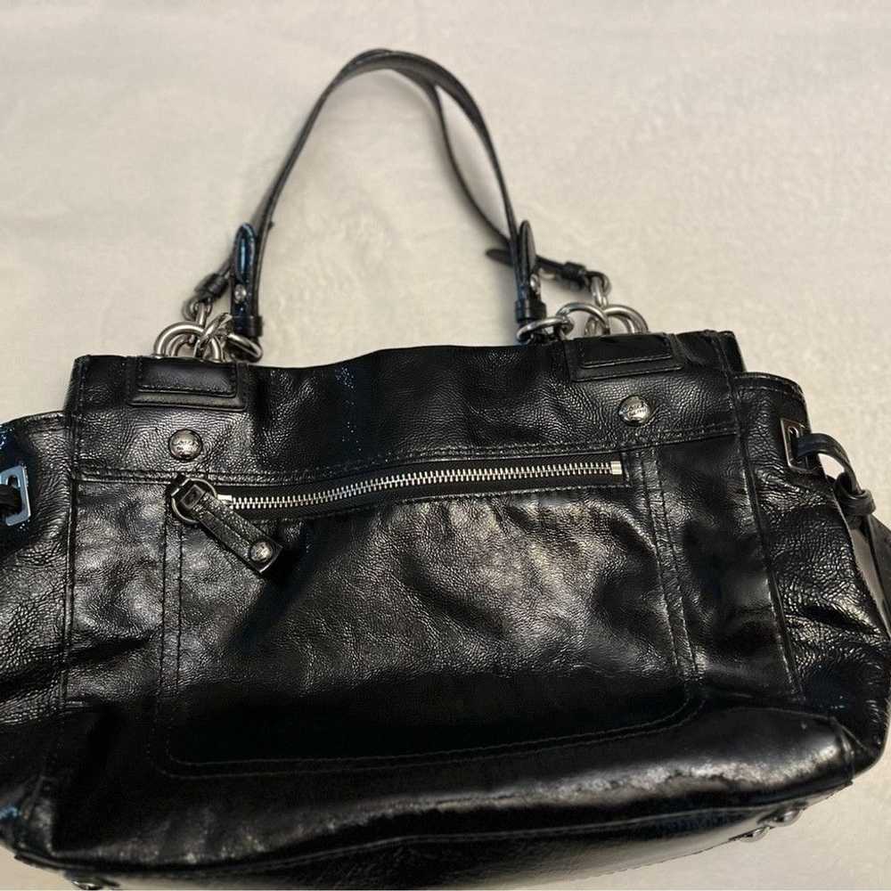 Coach Black coach, patent leather crush purse - image 3