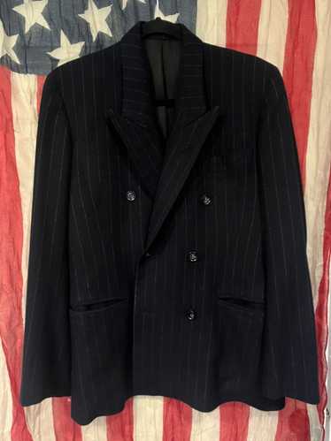 Vintage Navy Wool Double Breasted Blazer