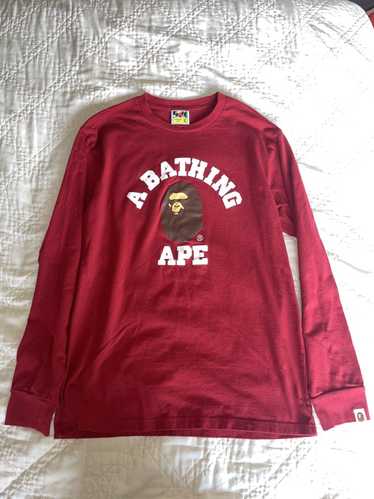 Bape College L/S Tee