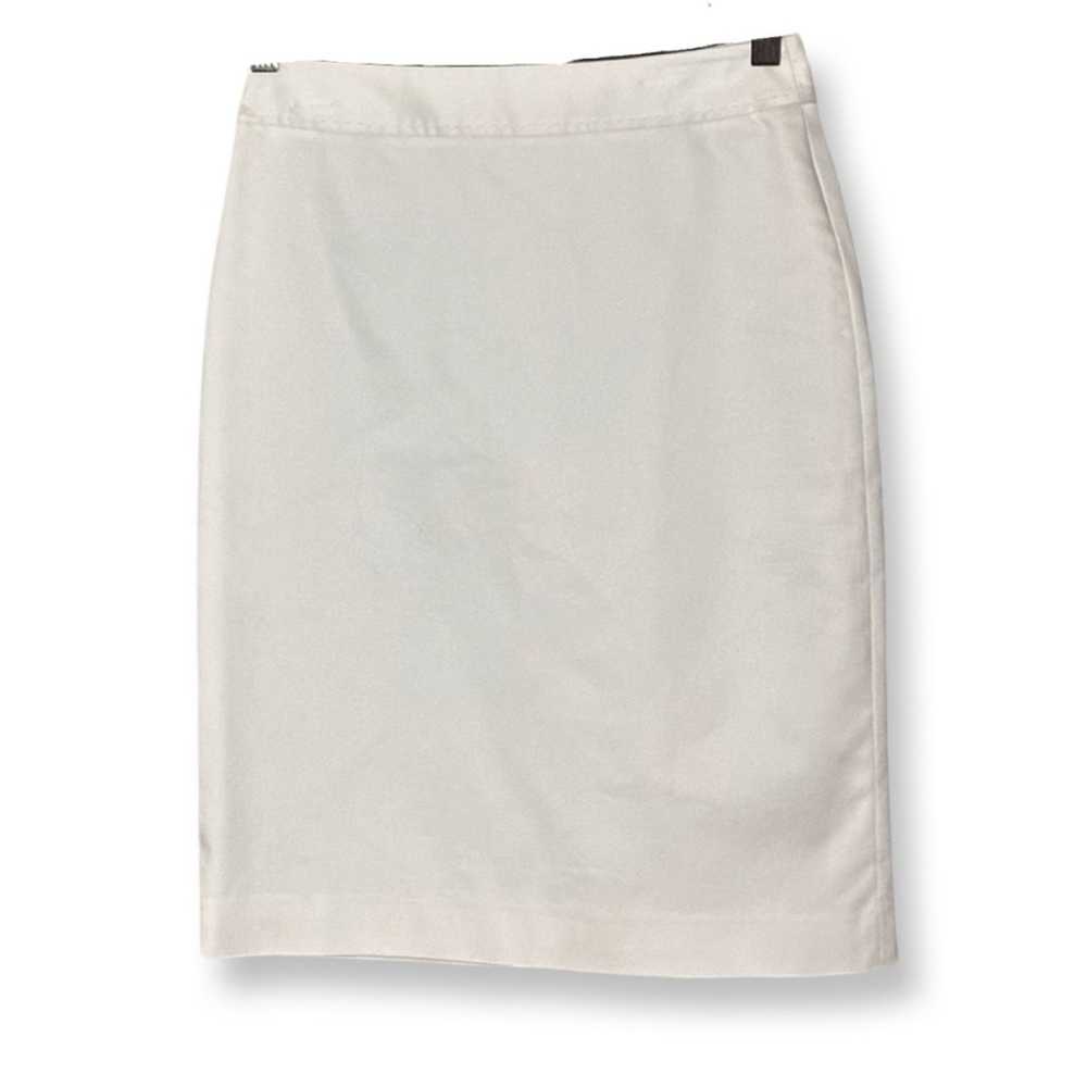 Elie Tahari Tahari Polished Cotton White Pencil S… - image 3