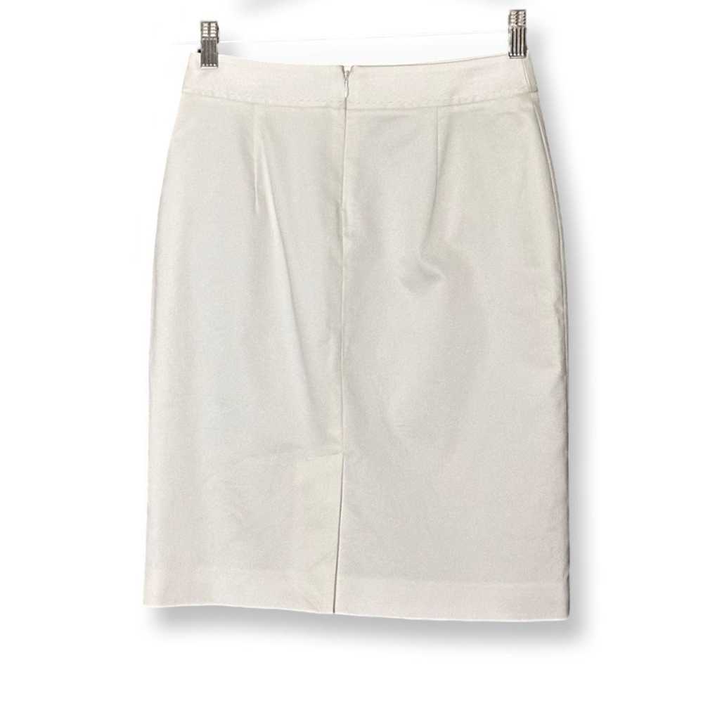 Elie Tahari Tahari Polished Cotton White Pencil S… - image 4