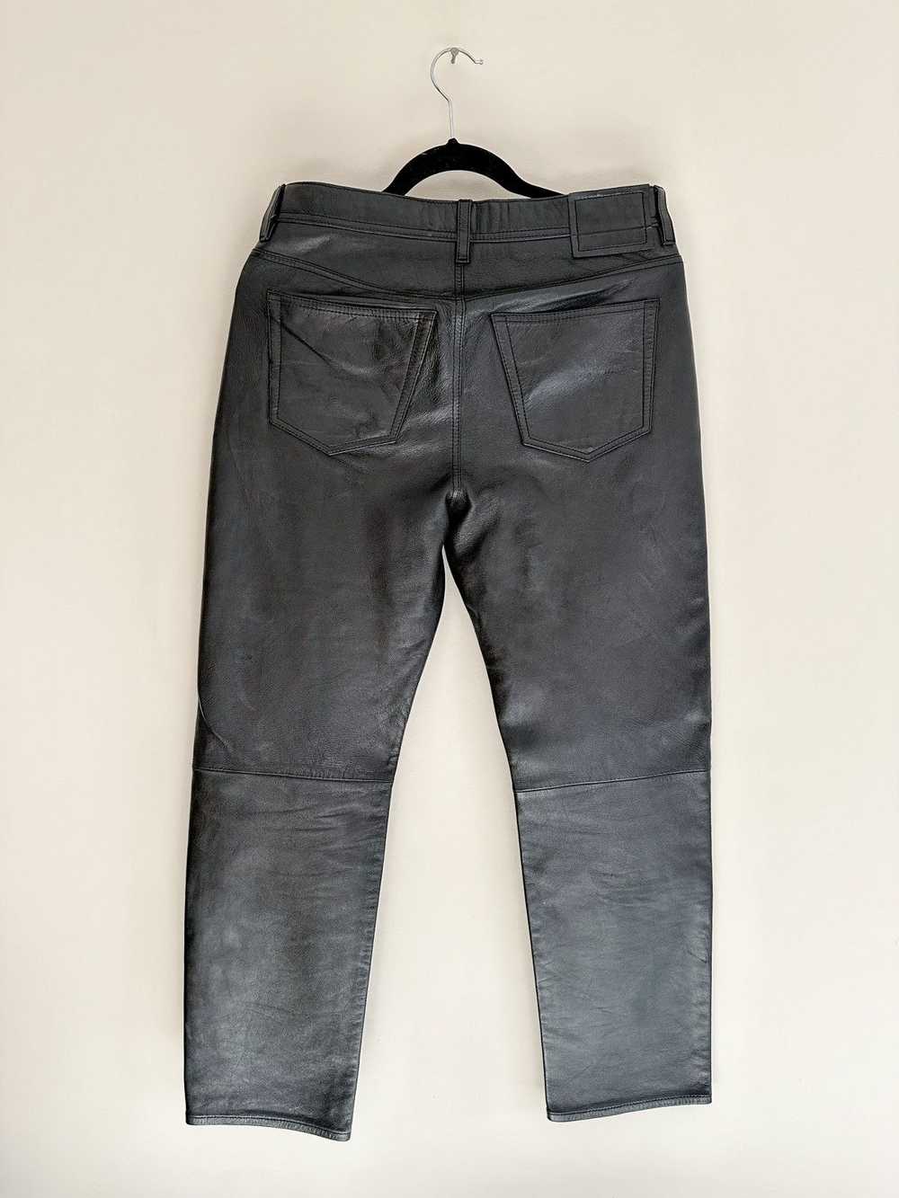 Acne Studios Acne Studios Black Lamb Leather Trou… - image 2