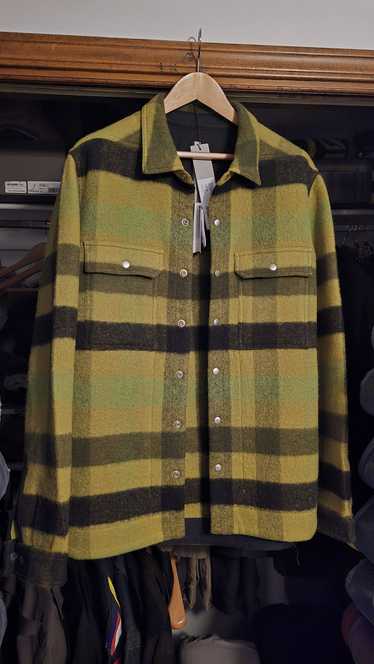 Rick Owens Wool Outershirt, Acid Plaid, 54