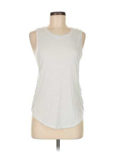 Lululemon Athletica Women Silver Sleeveless T-Shir