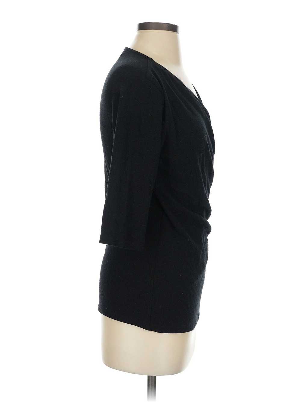 Michael Stars Women Black 3/4 Sleeve Top S - image 3