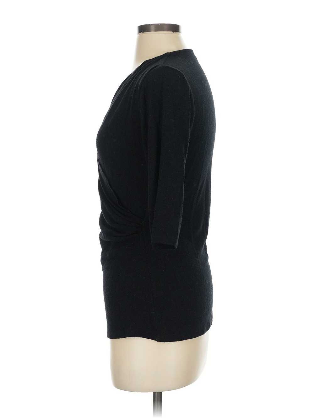 Michael Stars Women Black 3/4 Sleeve Top S - image 4