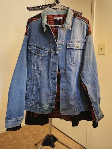 ジャケット・アウター rebuild by needles remake riders size 40 Rebuild by Needles Denim Riders Jacket Remake from Levi's