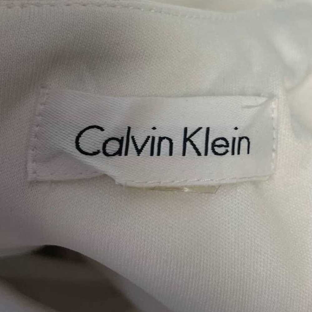 Calvin Klein Calvin Klein XS Sleeveless White Asy… - image 8