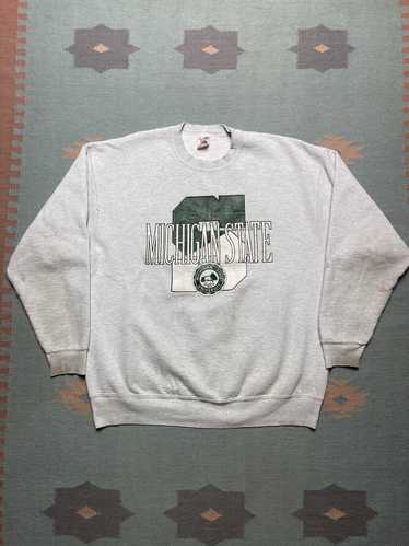 Streetwear × Vintage 90s sweatshirt Michigan state