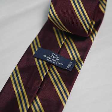 J.Crew Brooks Brothers 346 100% Silk Stripe Tie Cl