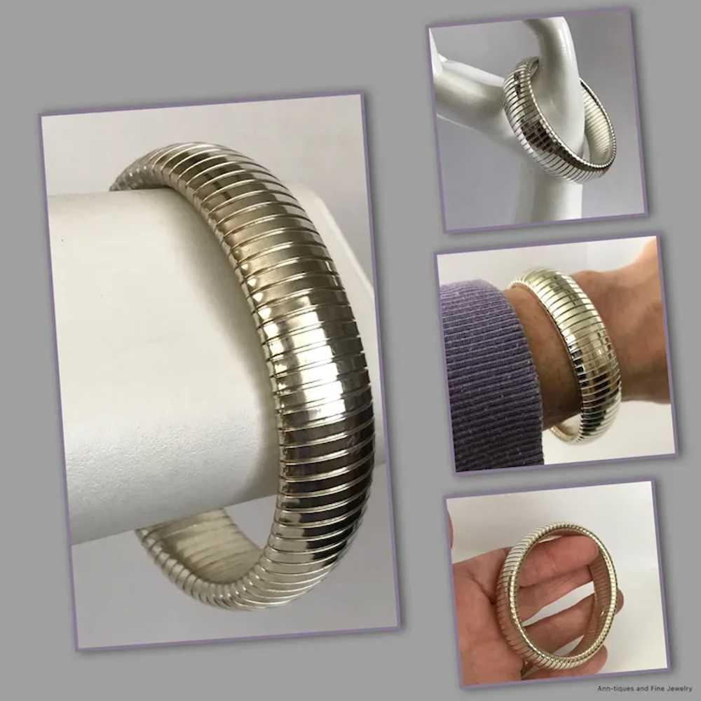 Gorgeous and Rare! Sterling Silver Tubogas Bracel… - image 2