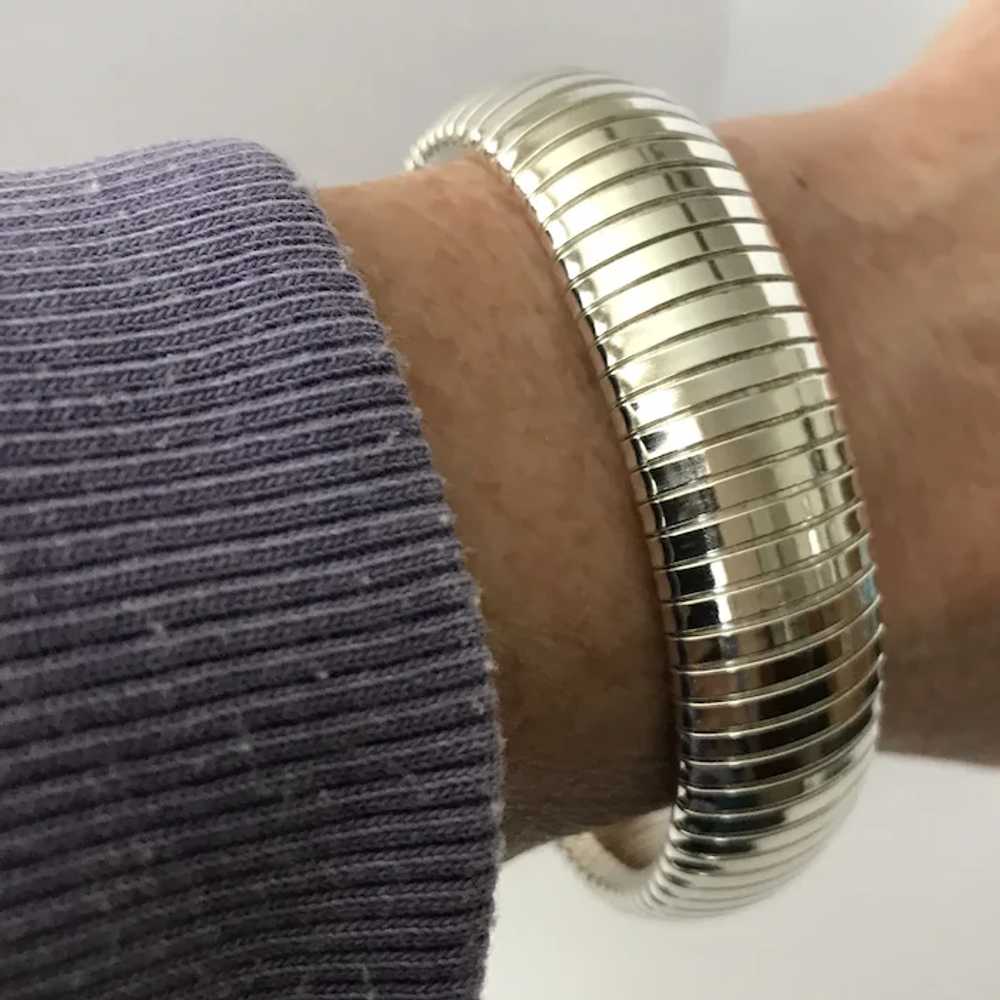 Gorgeous and Rare! Sterling Silver Tubogas Bracel… - image 3