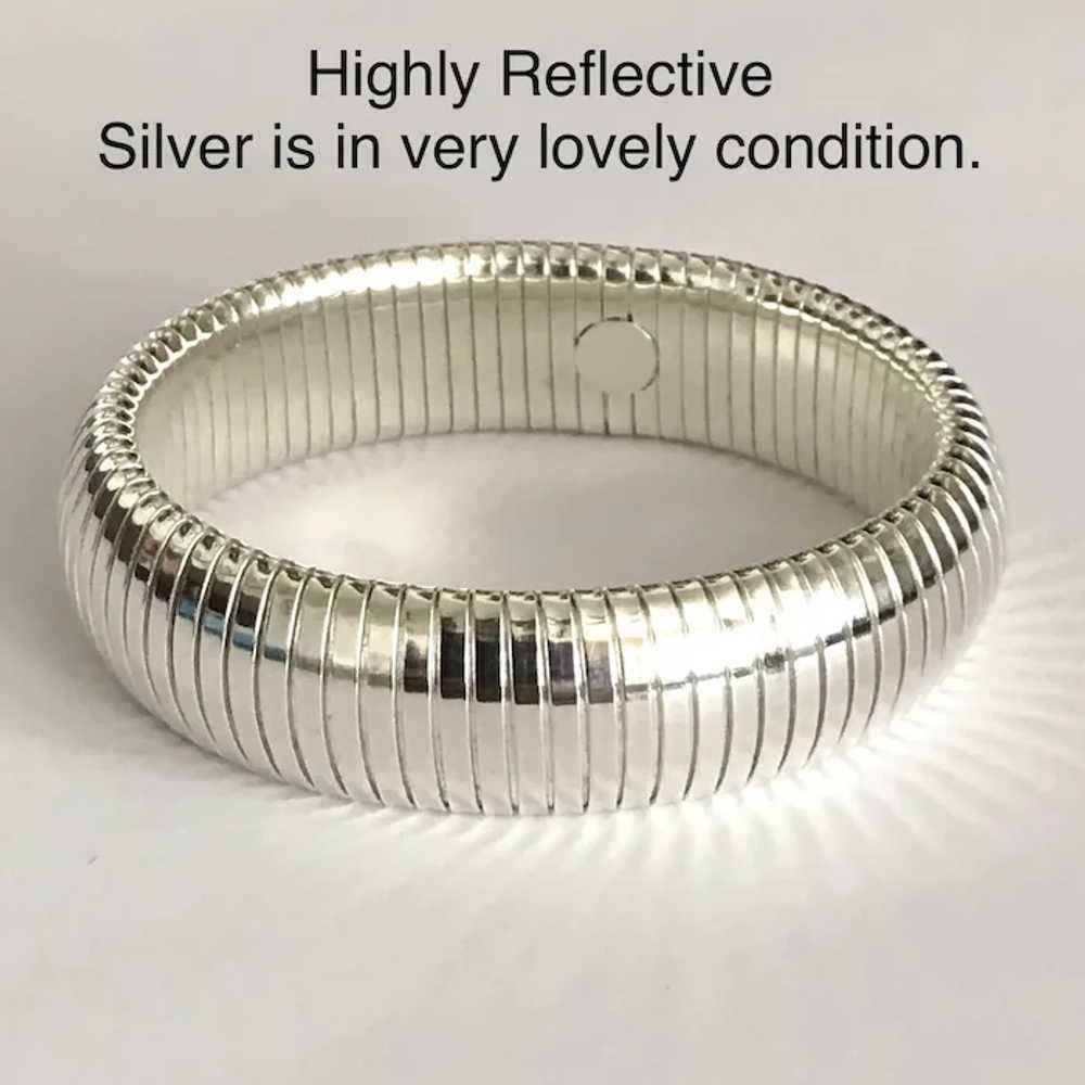 Gorgeous and Rare! Sterling Silver Tubogas Bracel… - image 6