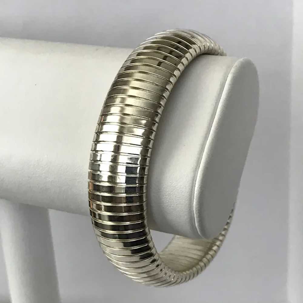 Gorgeous and Rare! Sterling Silver Tubogas Bracel… - image 9