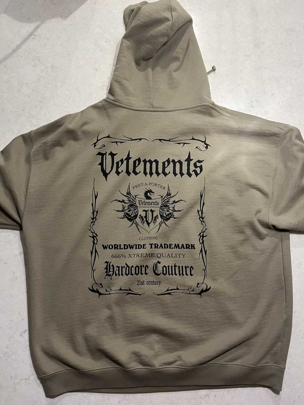 Vetements Vetements Olive Hoodie - image 2