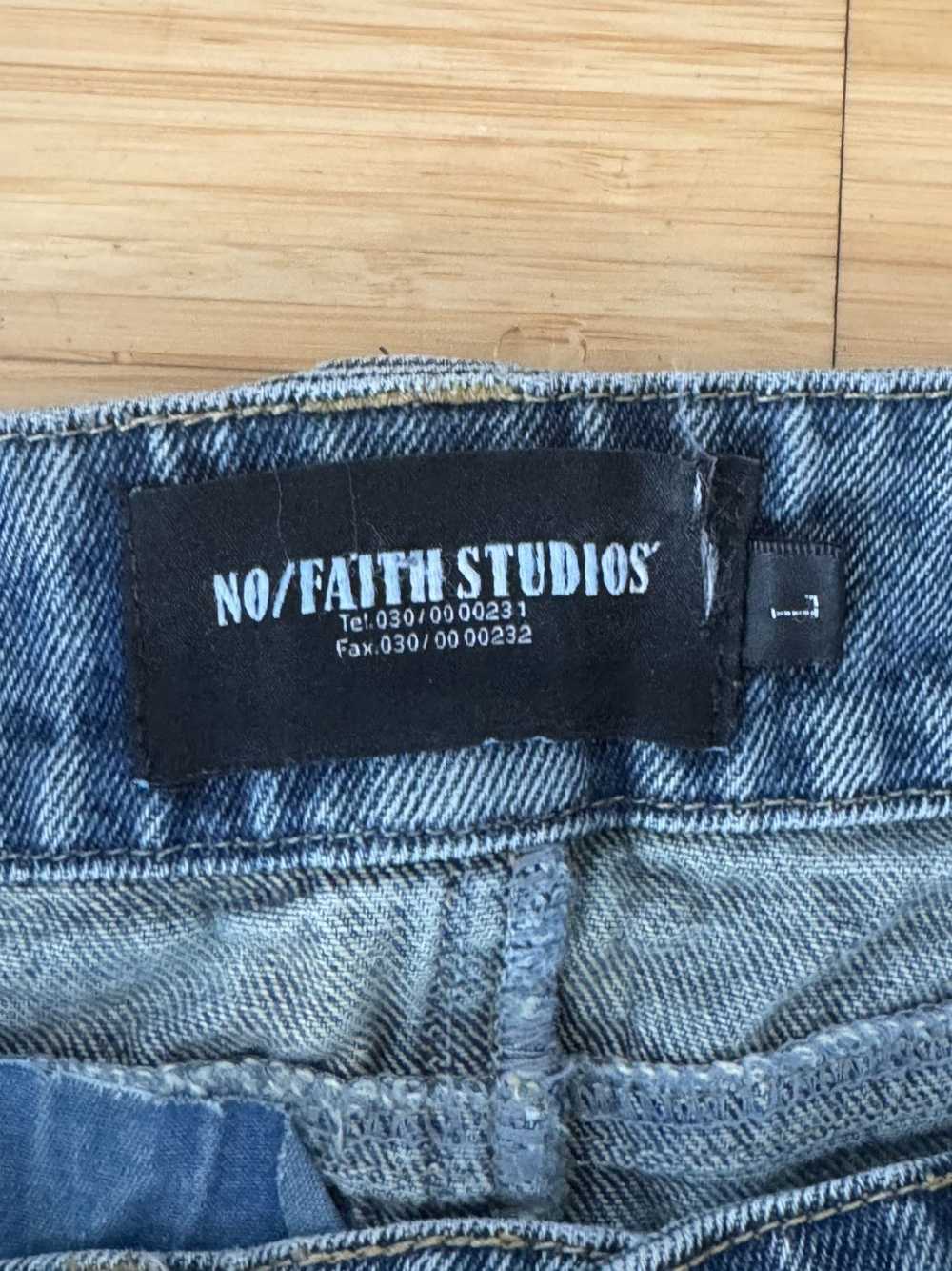 No Faith Studios no faith studios flared denim - image 3