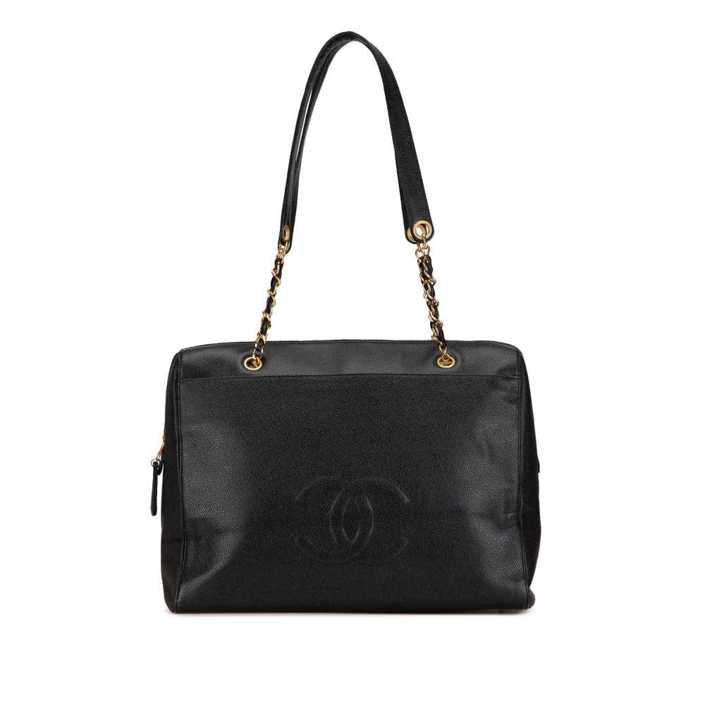 Black Chanel Caviar CC Shoulder Bag - image 1