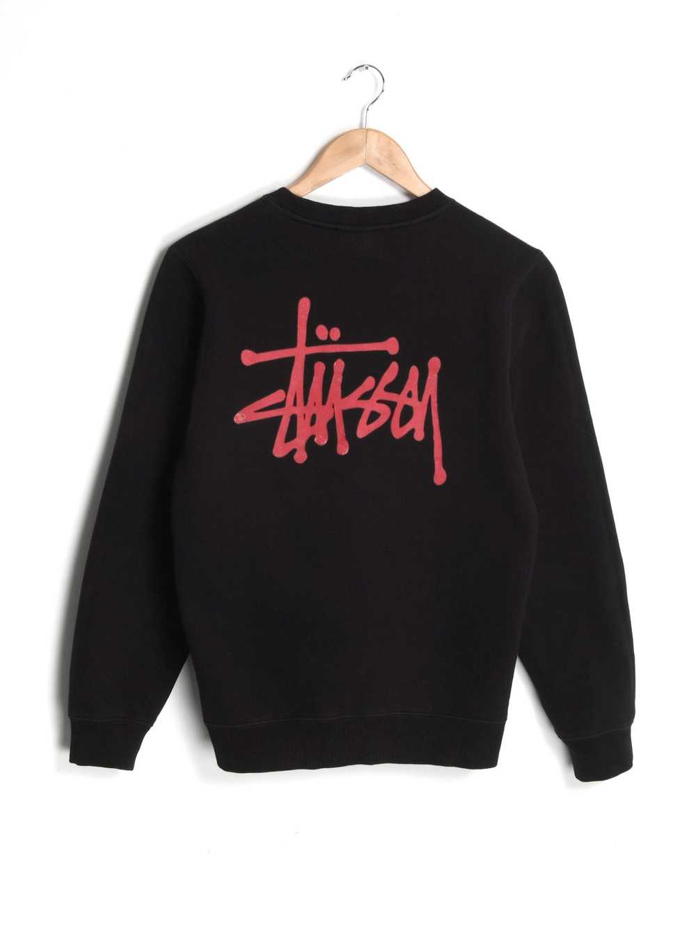 Streetwear × Stussy Stussy Logo Crew Neck Cotton … - image 1