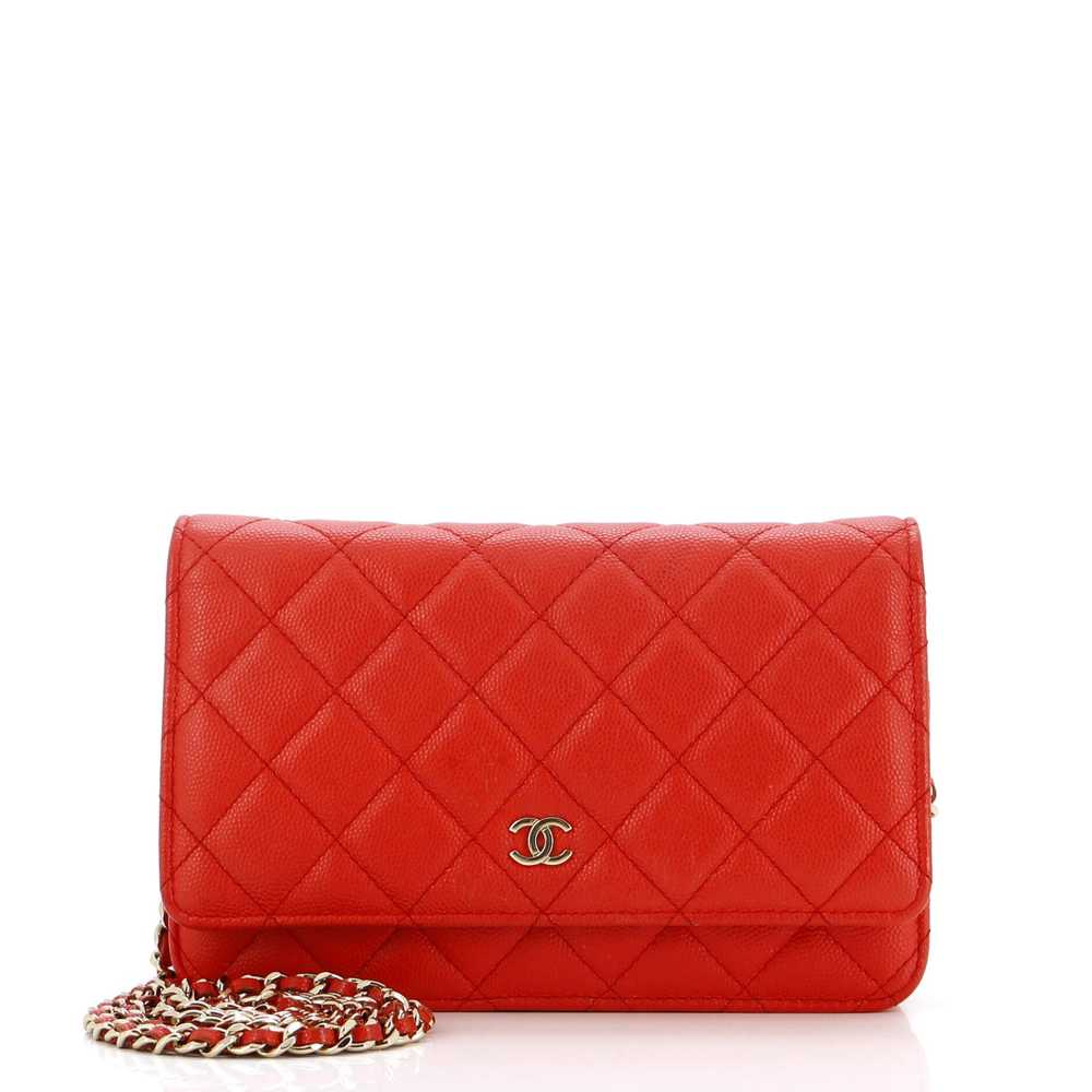 CHANEL Wallet on Chain Quilted Caviar - image 1