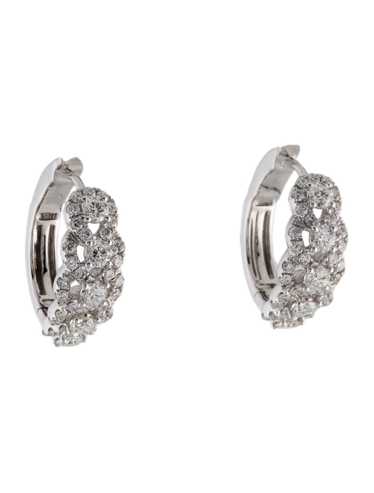 Earrings Rhodium-Plated 18K White Gold - image 1