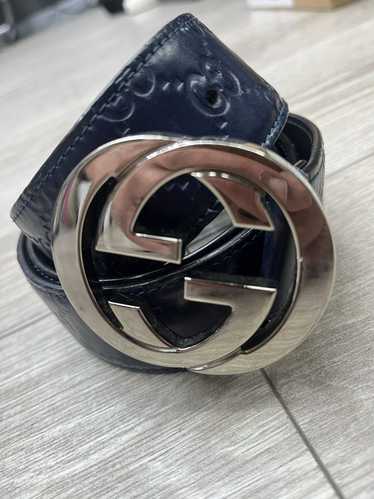 Gucci Gucci GG logo Blue Belt