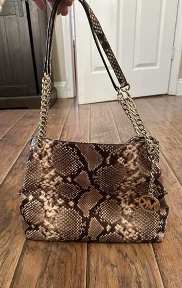 Michael Kors Python Embossed Large Tote - image 1