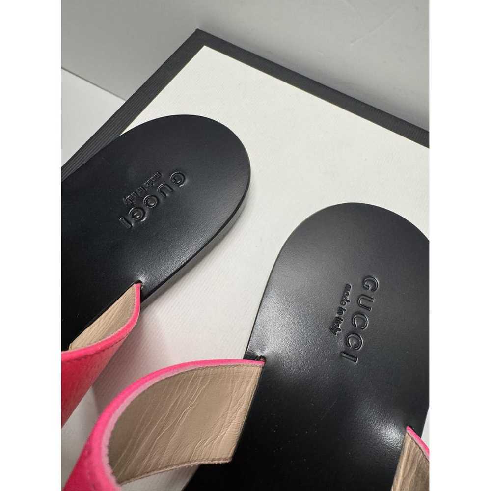 Gucci Double G leather sandal - image 3