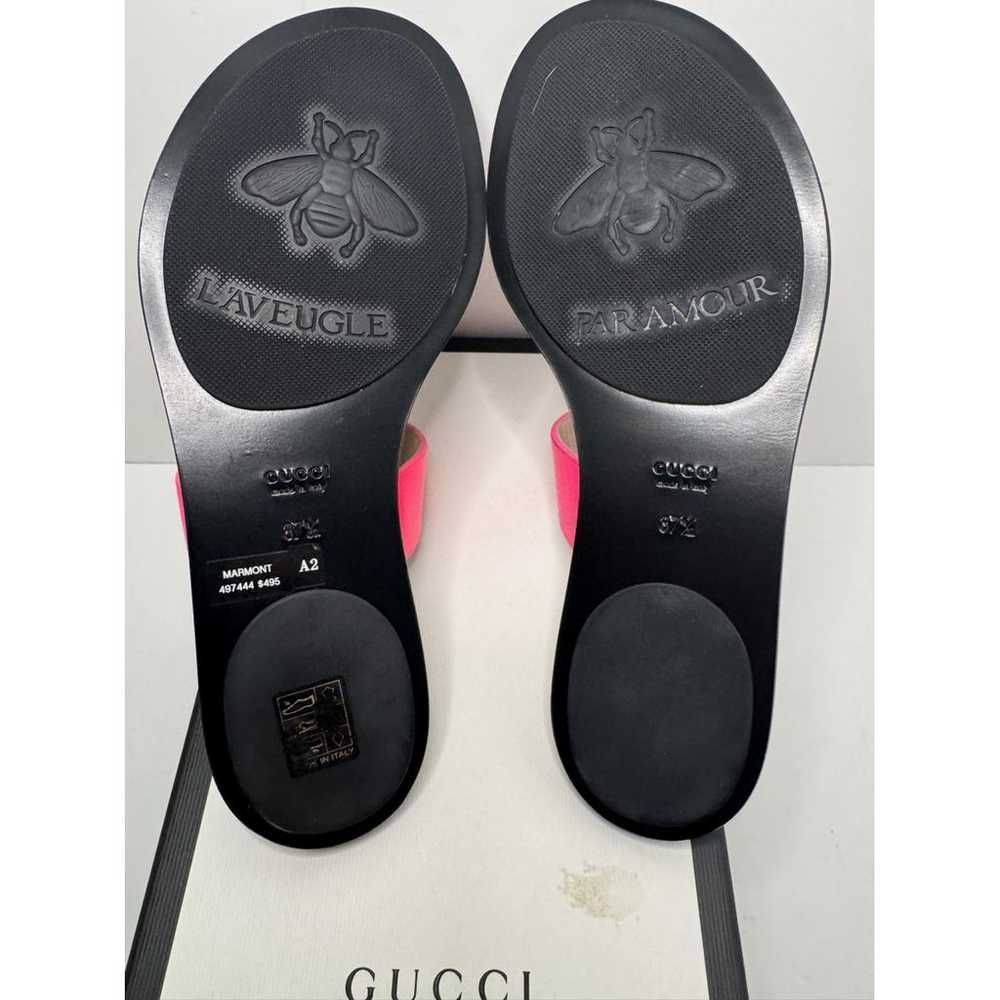 Gucci Double G leather sandal - image 4