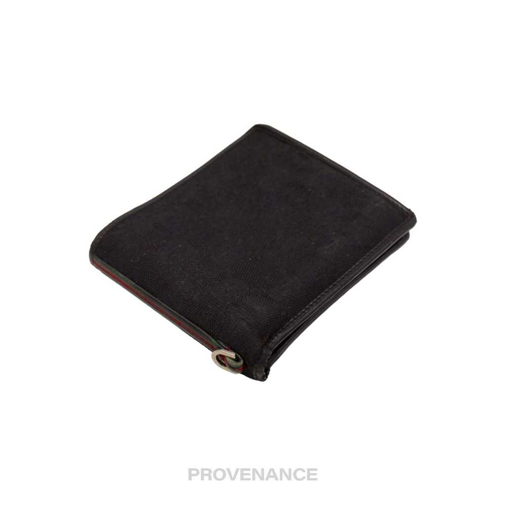 Gucci 🔴 Gucci Bifold Wallet - Black GG Canvas - image 3