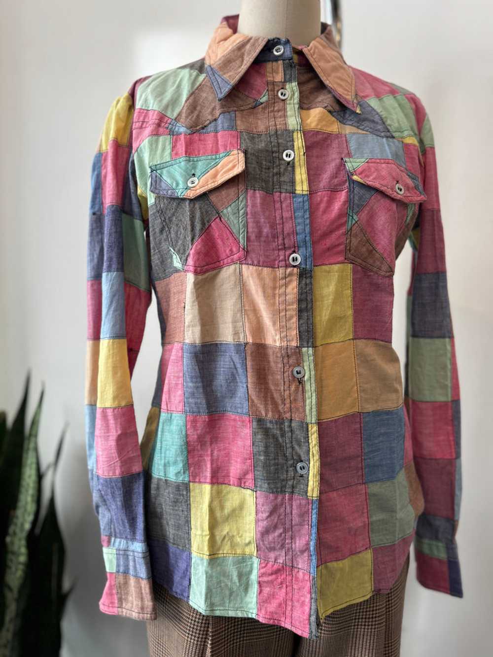 Vintage patchwork top - image 1