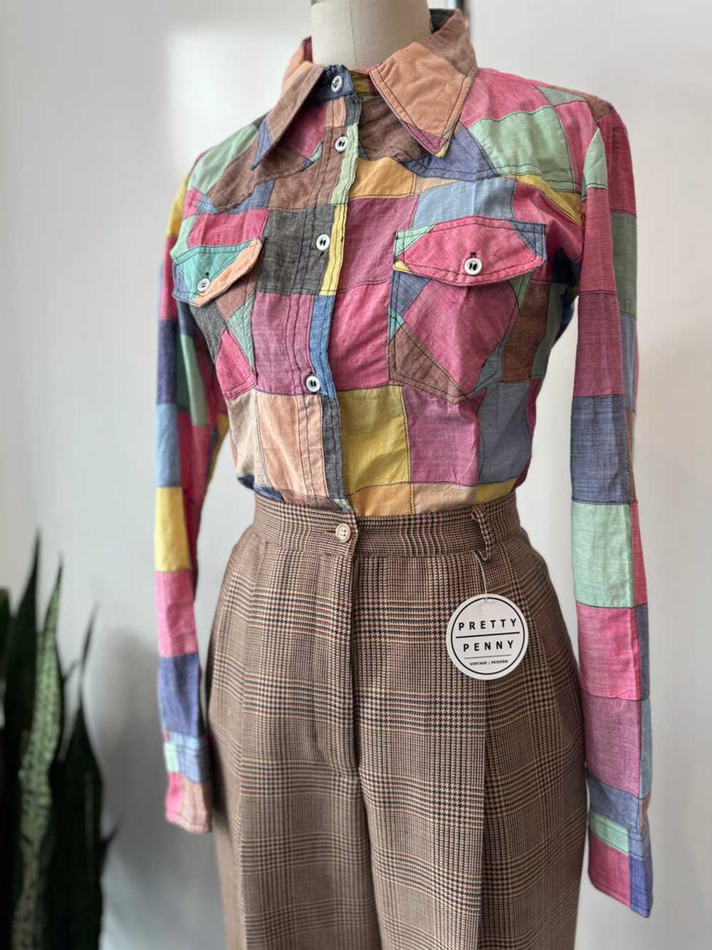 Vintage patchwork top - image 4