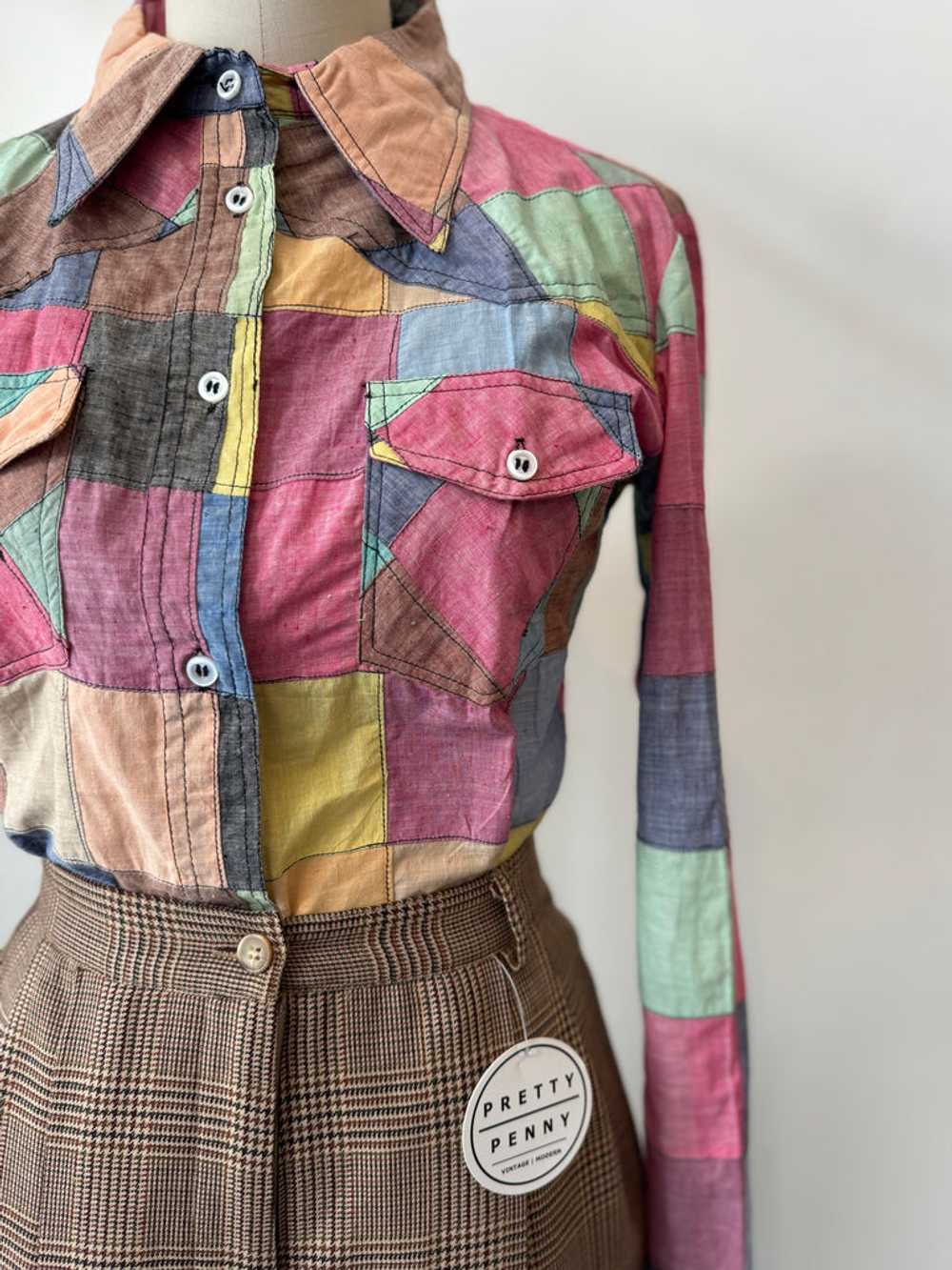 Vintage patchwork top - image 5