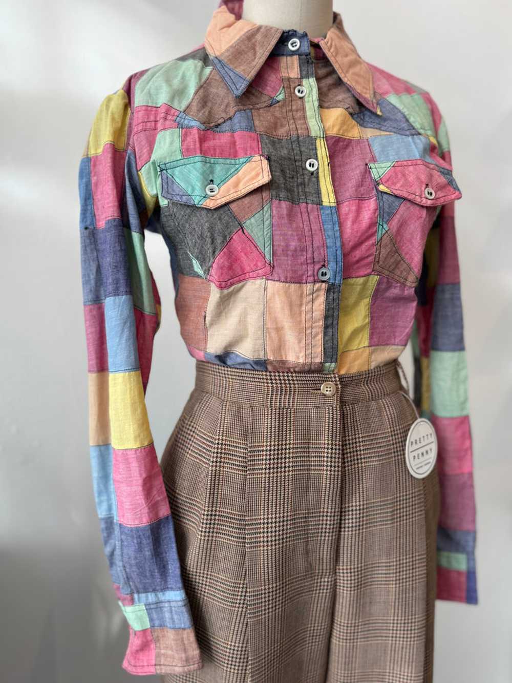 Vintage patchwork top - image 6