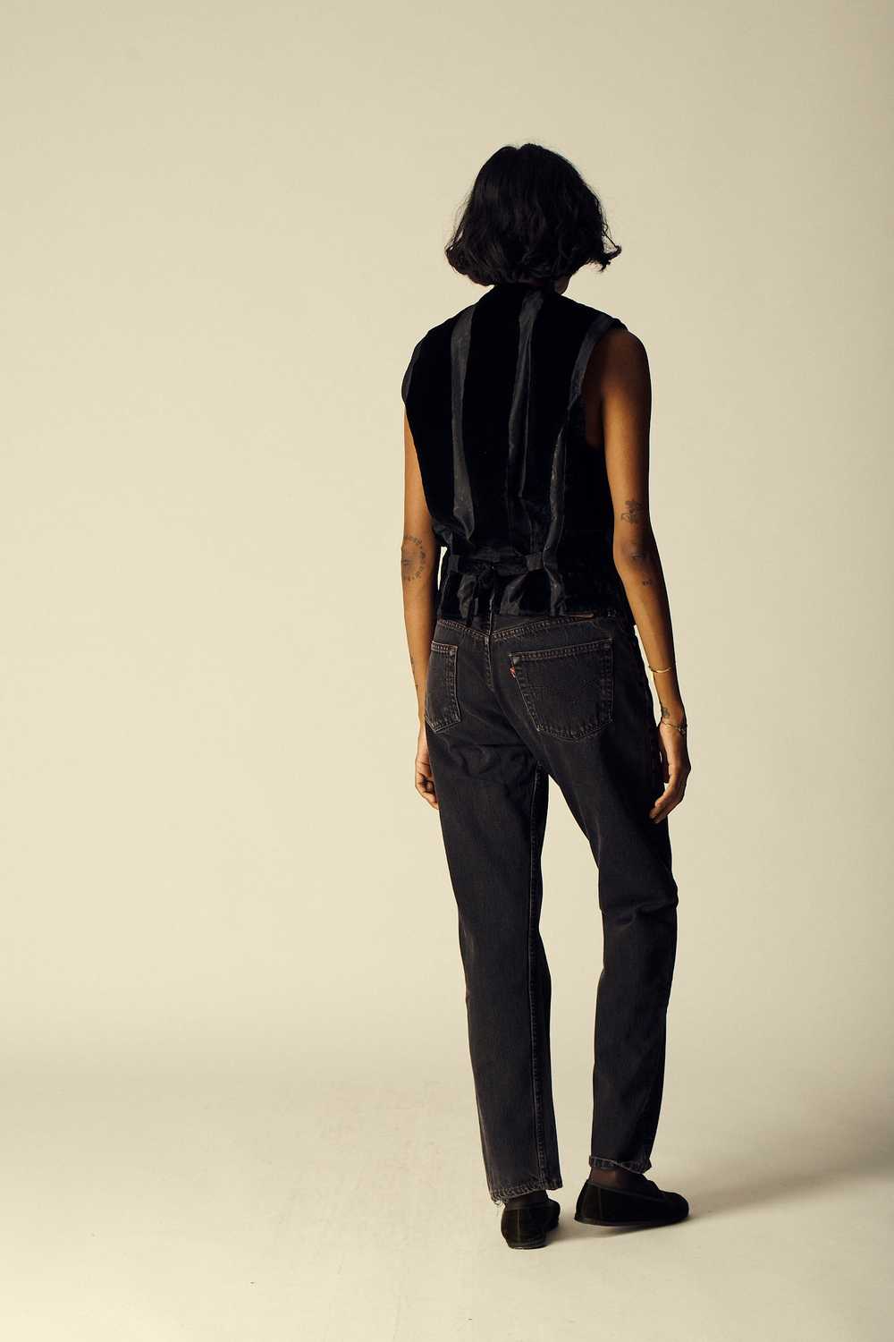 Ysl Black Velvet Waistcoat - image 3