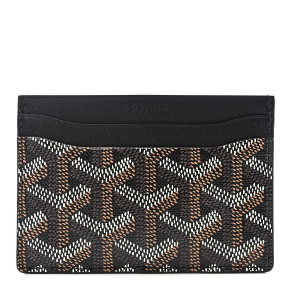 GOYARD Goyardine Saint Sulpice Card Holder Black - image 1