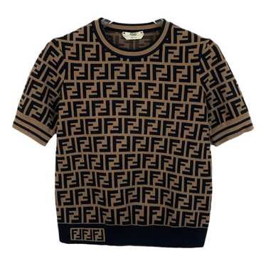 イタリア製 90s FENDI Maglia バイアス スキッパー カーディガン イタリア製 90s FENDI Maglia バイアス スキッパー カーディガン