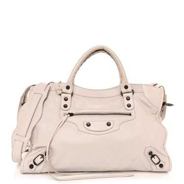 BALENCIAGA Agneau Classic Hardware City Nacre