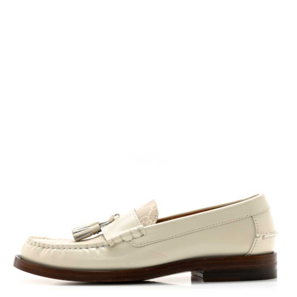 GUCCI Calfskin GG Supreme Tassel Womens Loafers  … - image 1