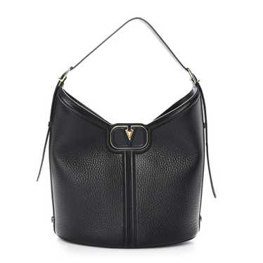 VALENTINO GARAVANI Grainy Calfskin Vertical Hobo B