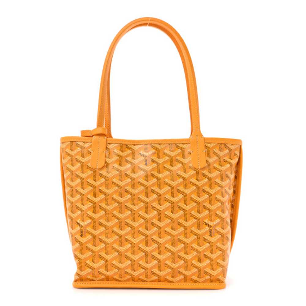 GOYARD Goyardine Reversible Mini Anjou Yellow - image 1