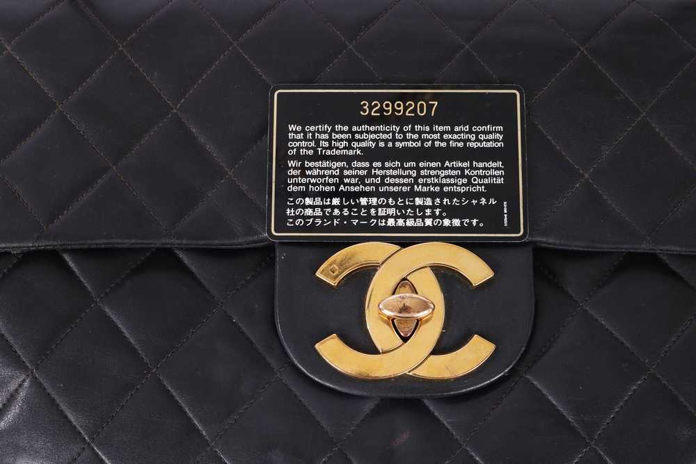 VTG CHANEL JUMBO XL LAMBSKIN LEATHER BAG - image 11