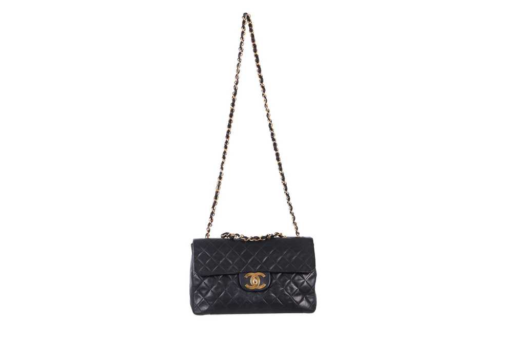 VTG CHANEL JUMBO XL LAMBSKIN LEATHER BAG - image 5