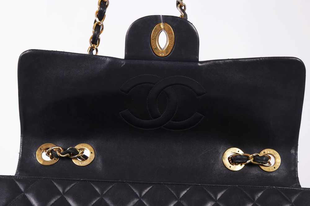 VTG CHANEL JUMBO XL LAMBSKIN LEATHER BAG - image 8