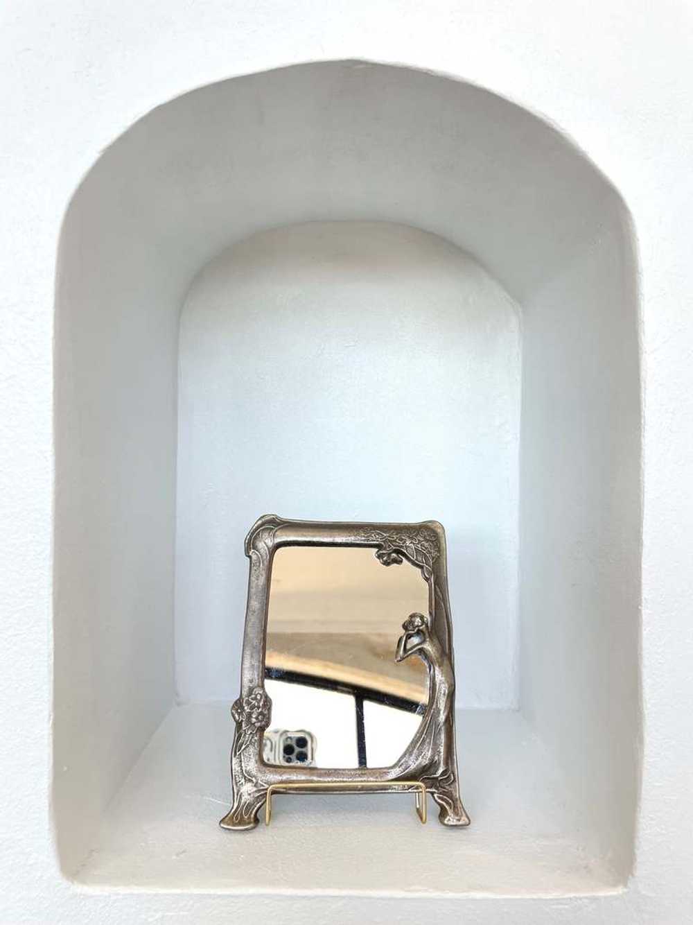 Vintage Deco Vanity Mirror - Silver - image 1