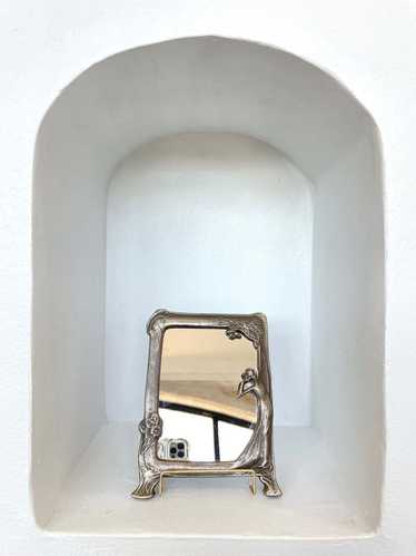 Vintage Deco Vanity Mirror - Silver