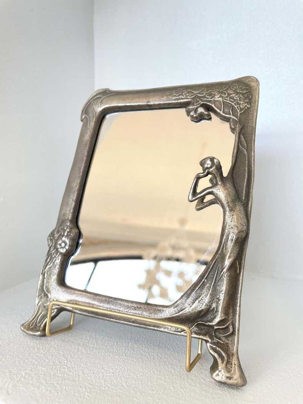 Vintage Deco Vanity Mirror - Silver - image 2